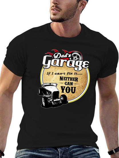 Dads Garage T-Shirt - Funny Car Lover Tee