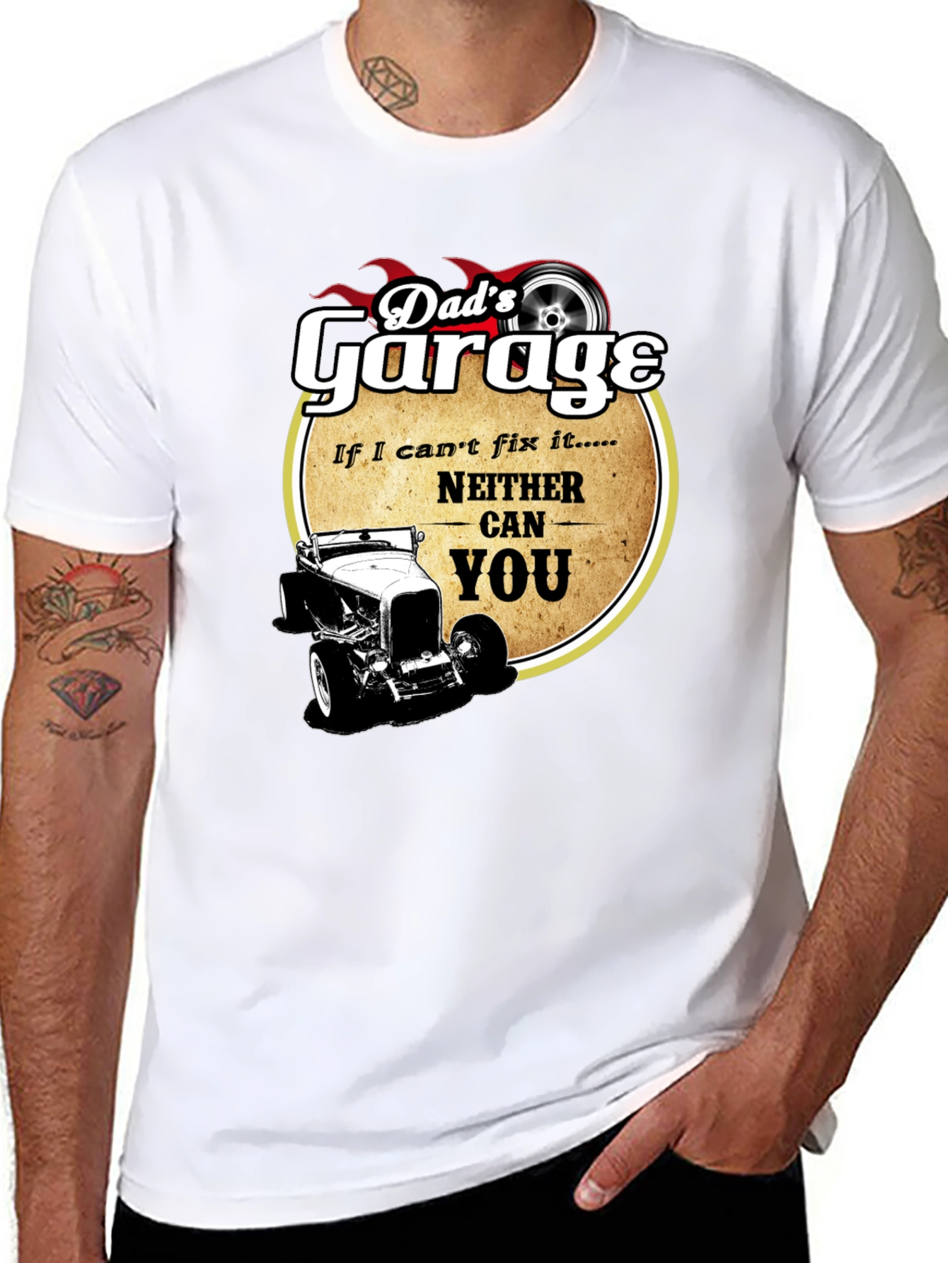 Dads Garage T-Shirt - Funny Car Lover Tee
