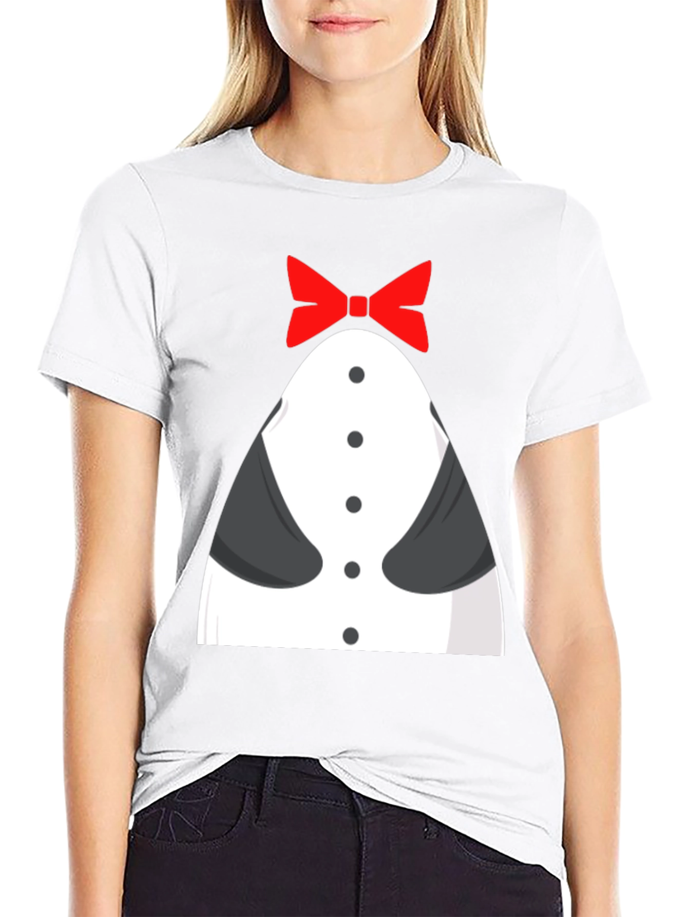 Funny Tuxedo T-Shirt - Bowtie Design Novelty Tee