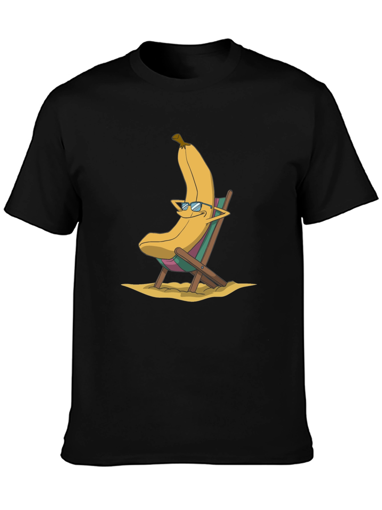 Banana Beach Relaxation T-Shirt - Cool Cartoon Design