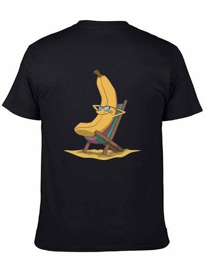 Banana Beach Relaxation T-Shirt - Cool Cartoon Design