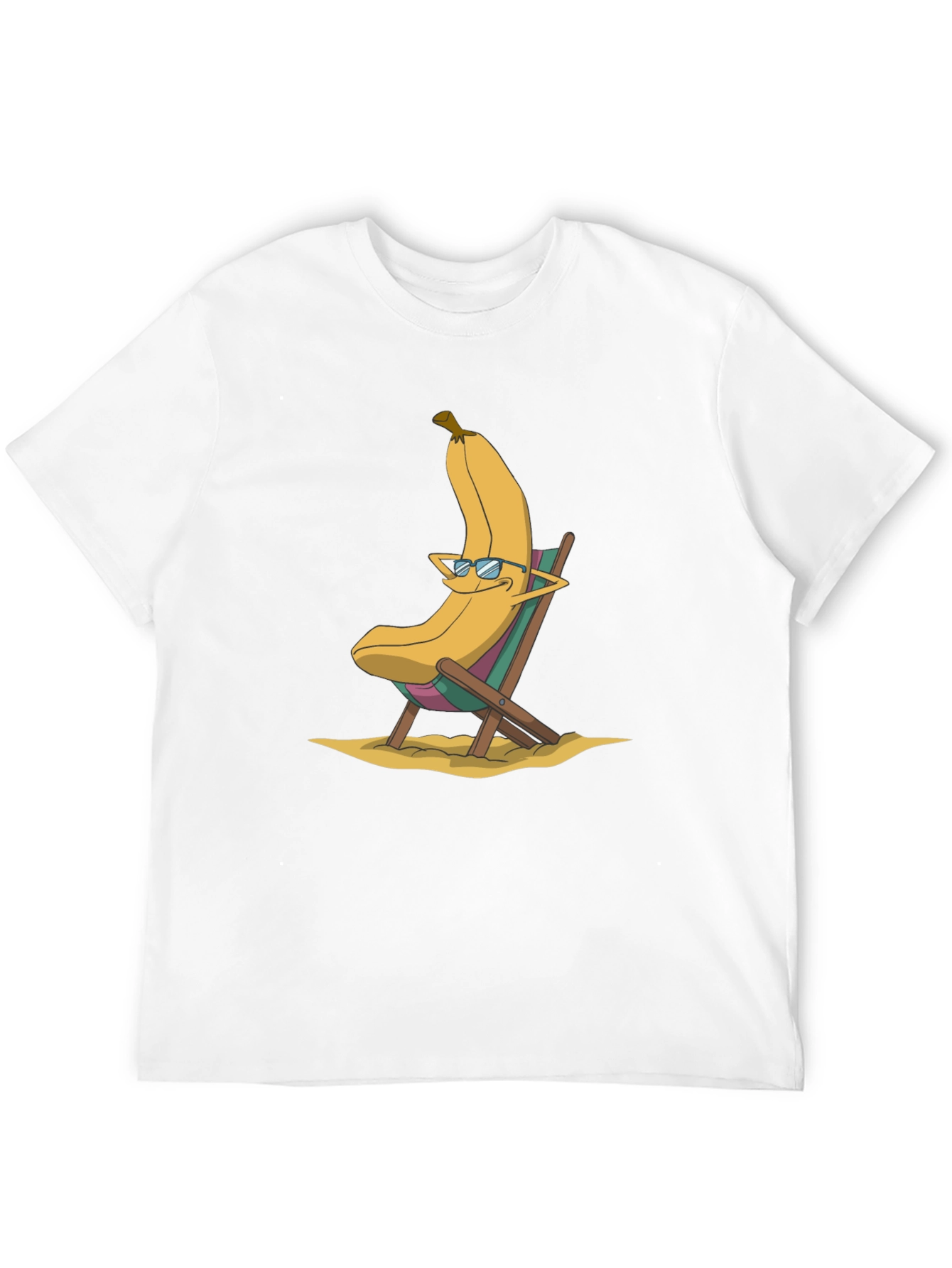 Banana Beach Relaxation T-Shirt - Cool Cartoon Design