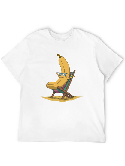 Banana Beach Relaxation T-Shirt - Cool Cartoon Design