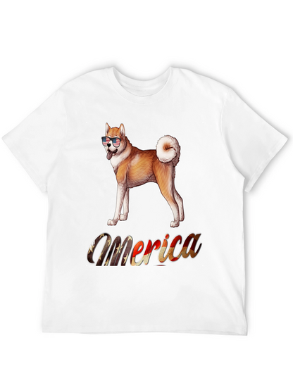 Patriotic Akita Merica T-Shirt