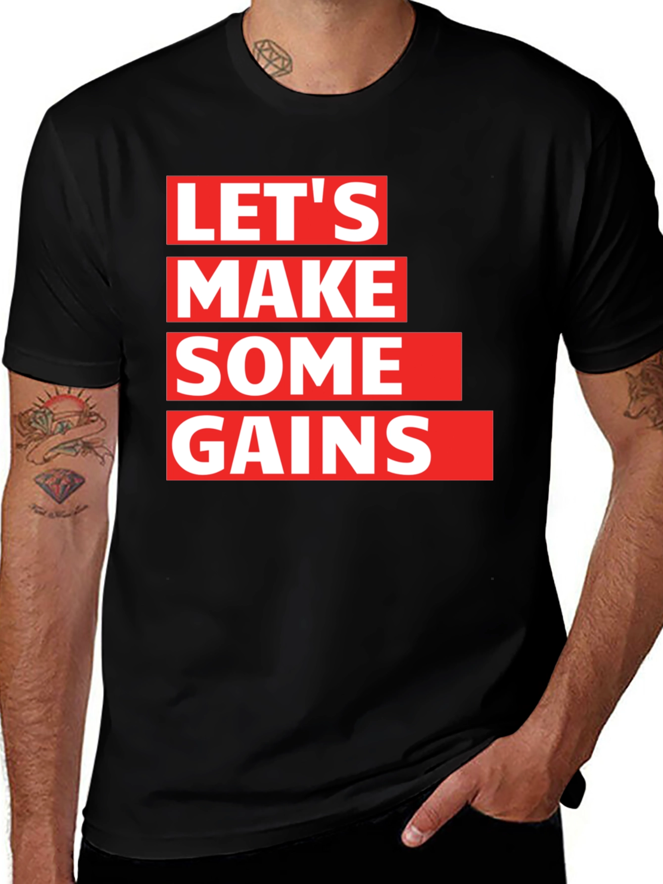 Lets Make Some Gains Graphic T-Shirt