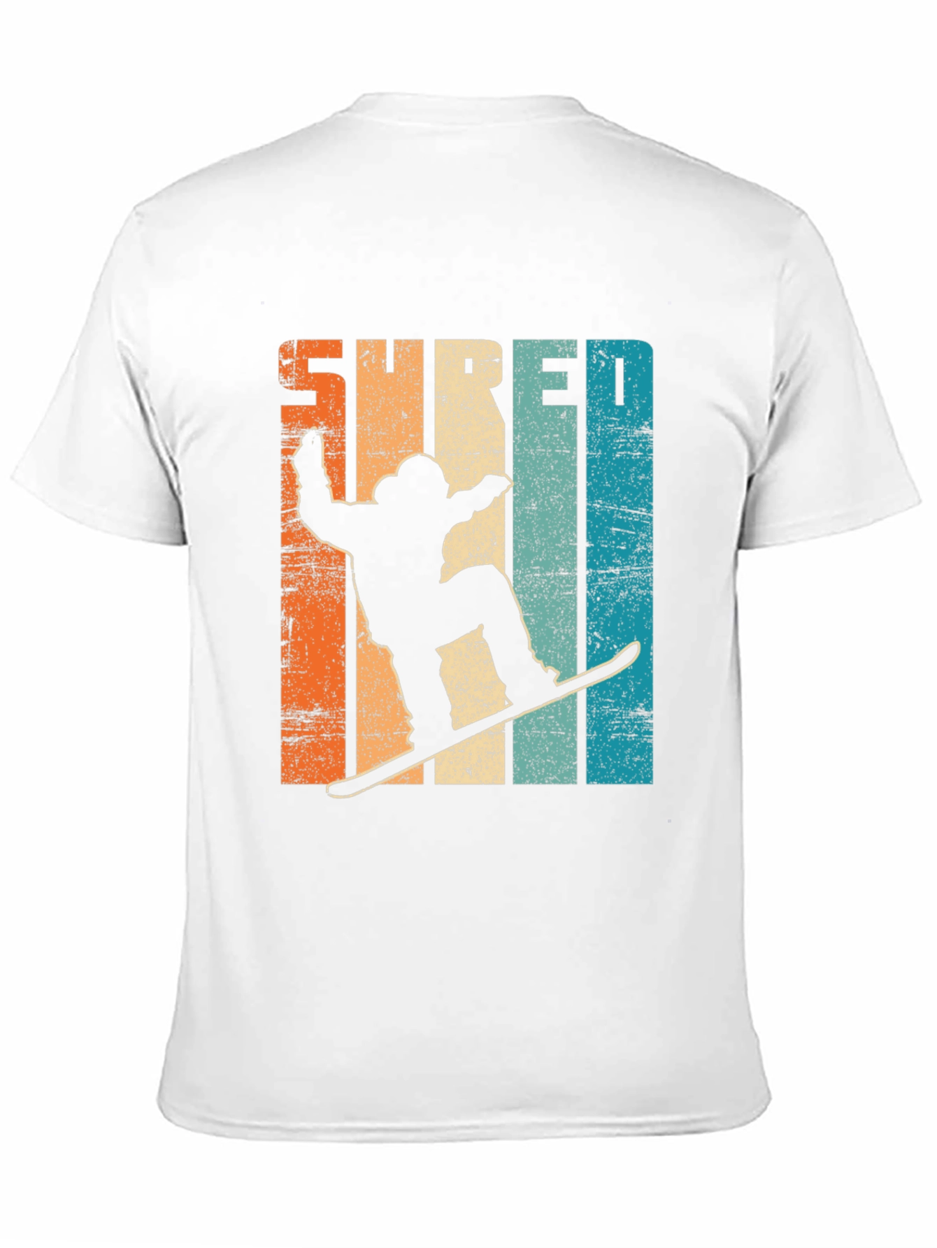 Shred Retro Snowboarder Graphic Tee - Cool Winter Style