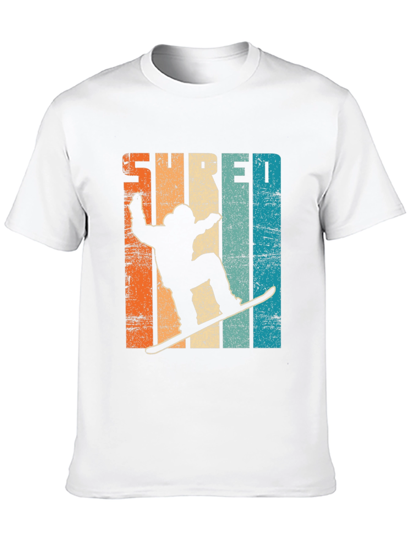 Shred Retro Snowboarder Graphic Tee - Cool Winter Style