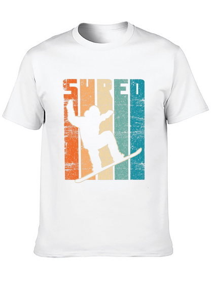 Shred Retro Snowboarder Graphic Tee - Cool Winter Style