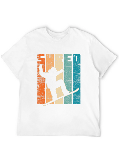 Shred Retro Snowboarder Graphic Tee - Cool Winter Style