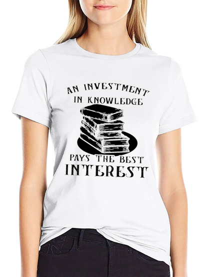 Knowledge Investment Graphic T-Shirt