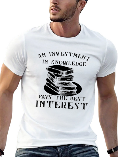 Knowledge Investment Graphic T-Shirt
