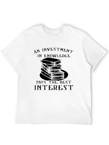 Knowledge Investment Graphic T-Shirt
