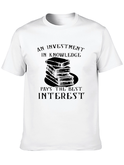 Knowledge Investment Graphic T-Shirt