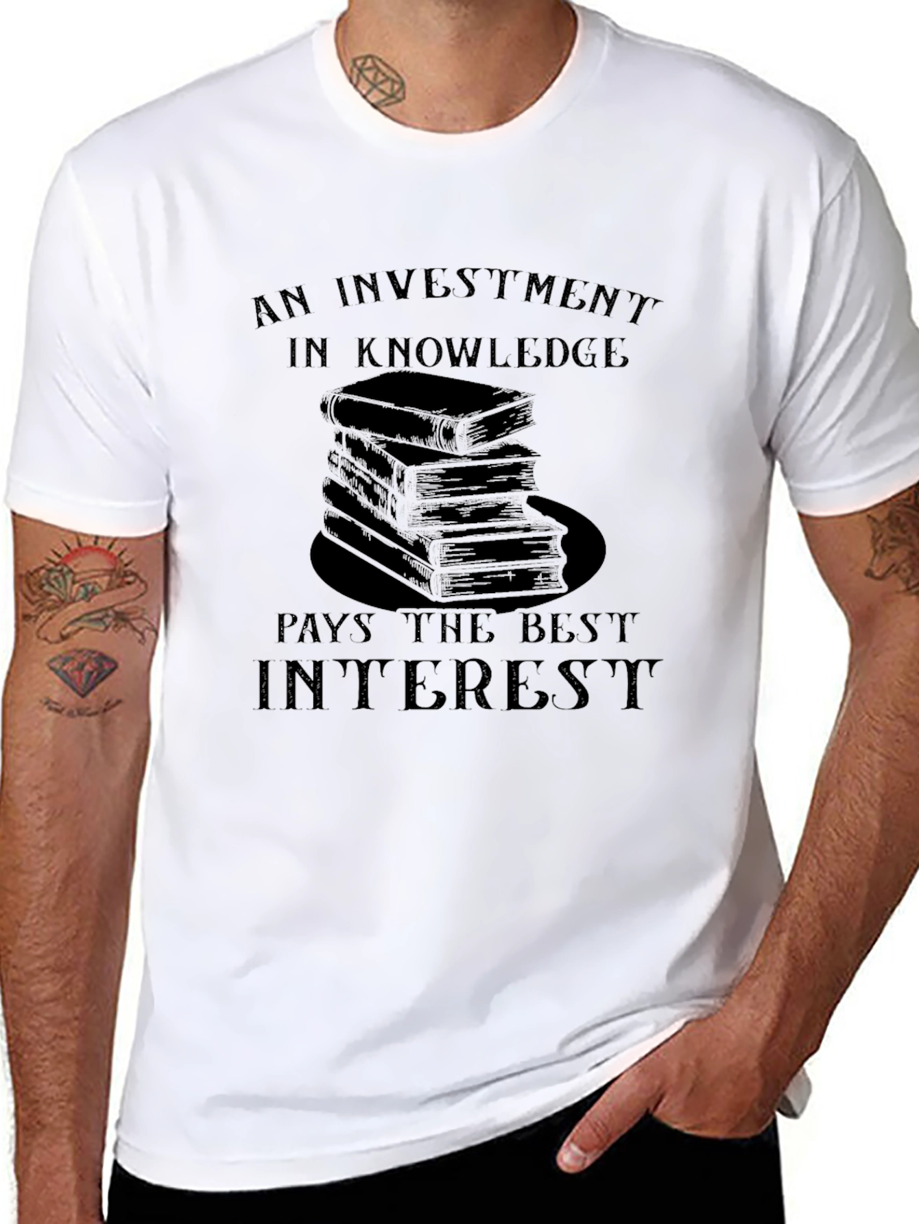 Knowledge Investment Graphic T-Shirt
