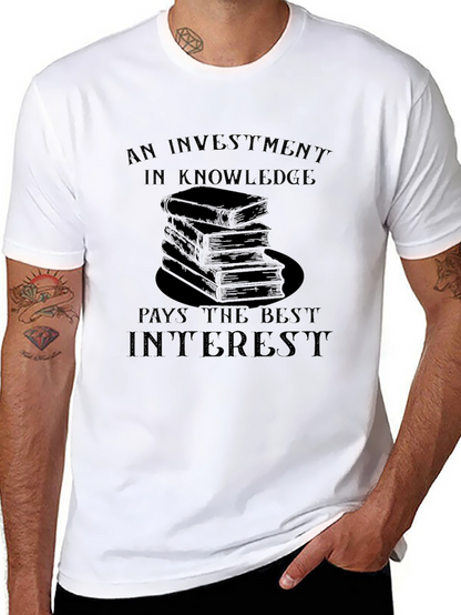 Knowledge Investment Graphic T-Shirt