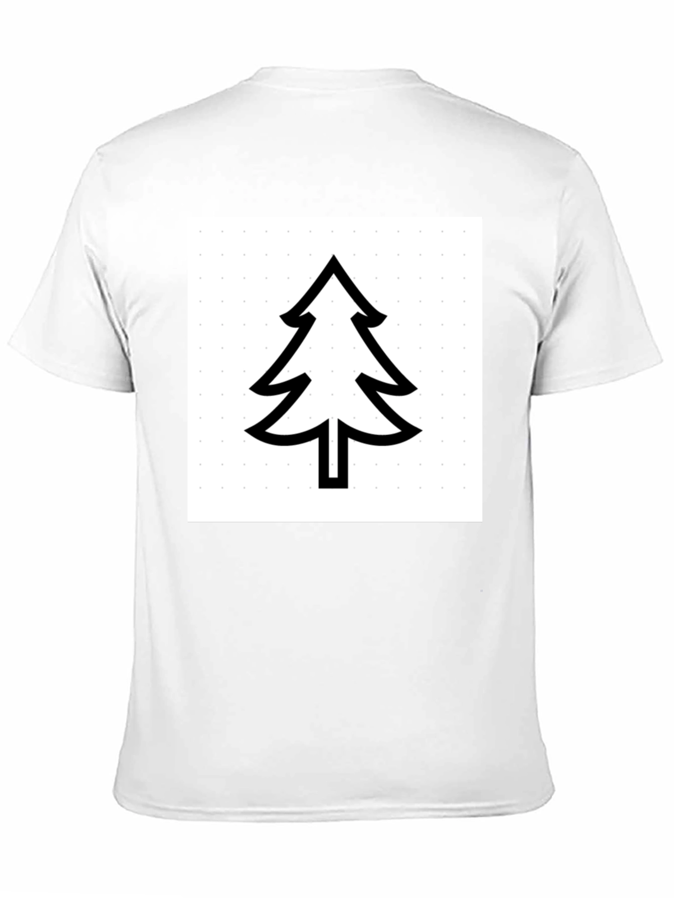 Modern Tree Graphic Tee - Black Cotton Comfort