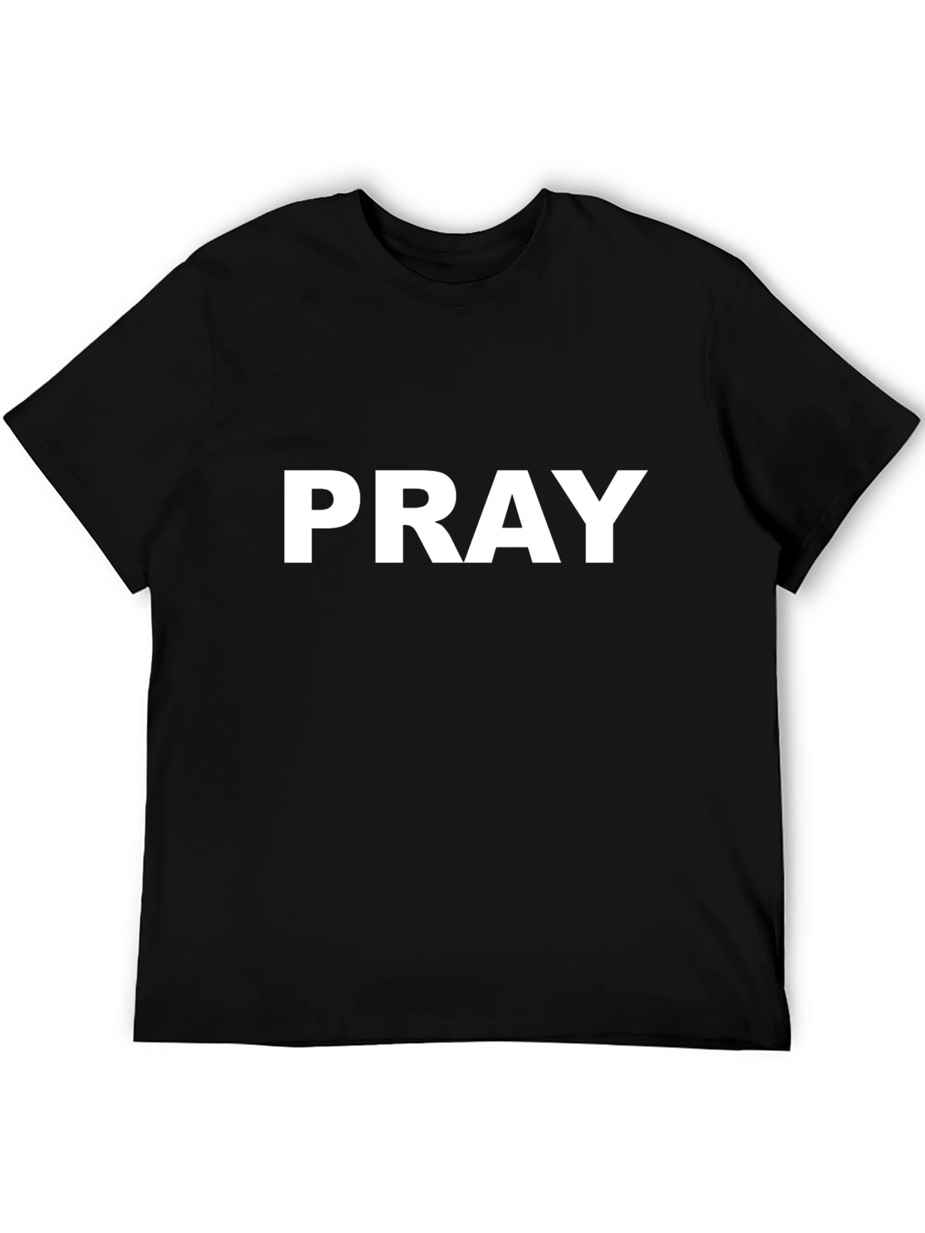 Pray Graphic Black T-Shirt - Comfort & Style