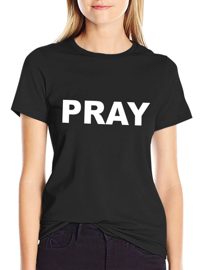 Pray Graphic Black T-Shirt - Comfort & Style