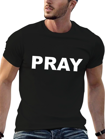 Pray Graphic Black T-Shirt - Comfort & Style