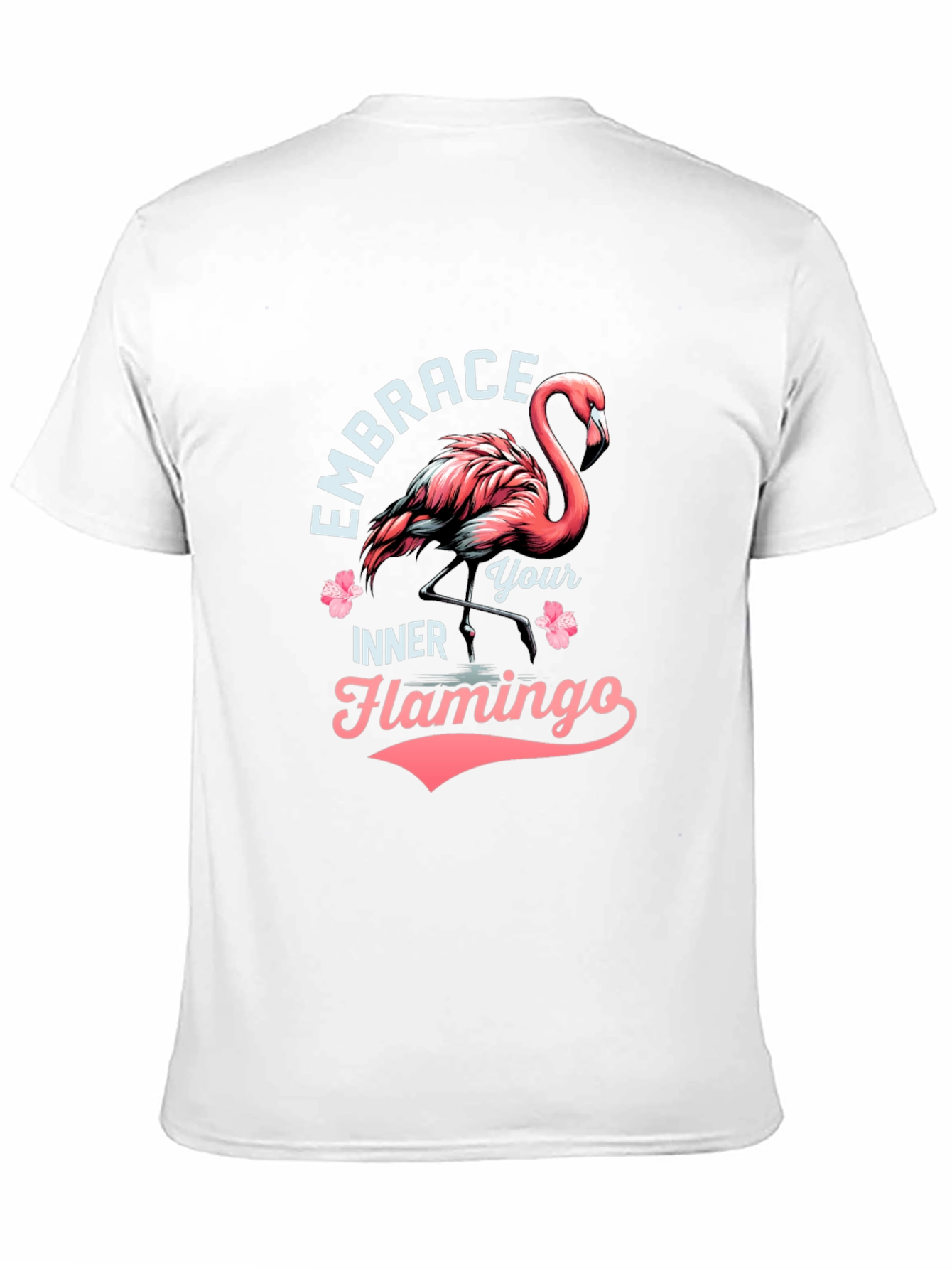 Embrace Your Inner Flamingo T-Shirt - Black Cotton Tee