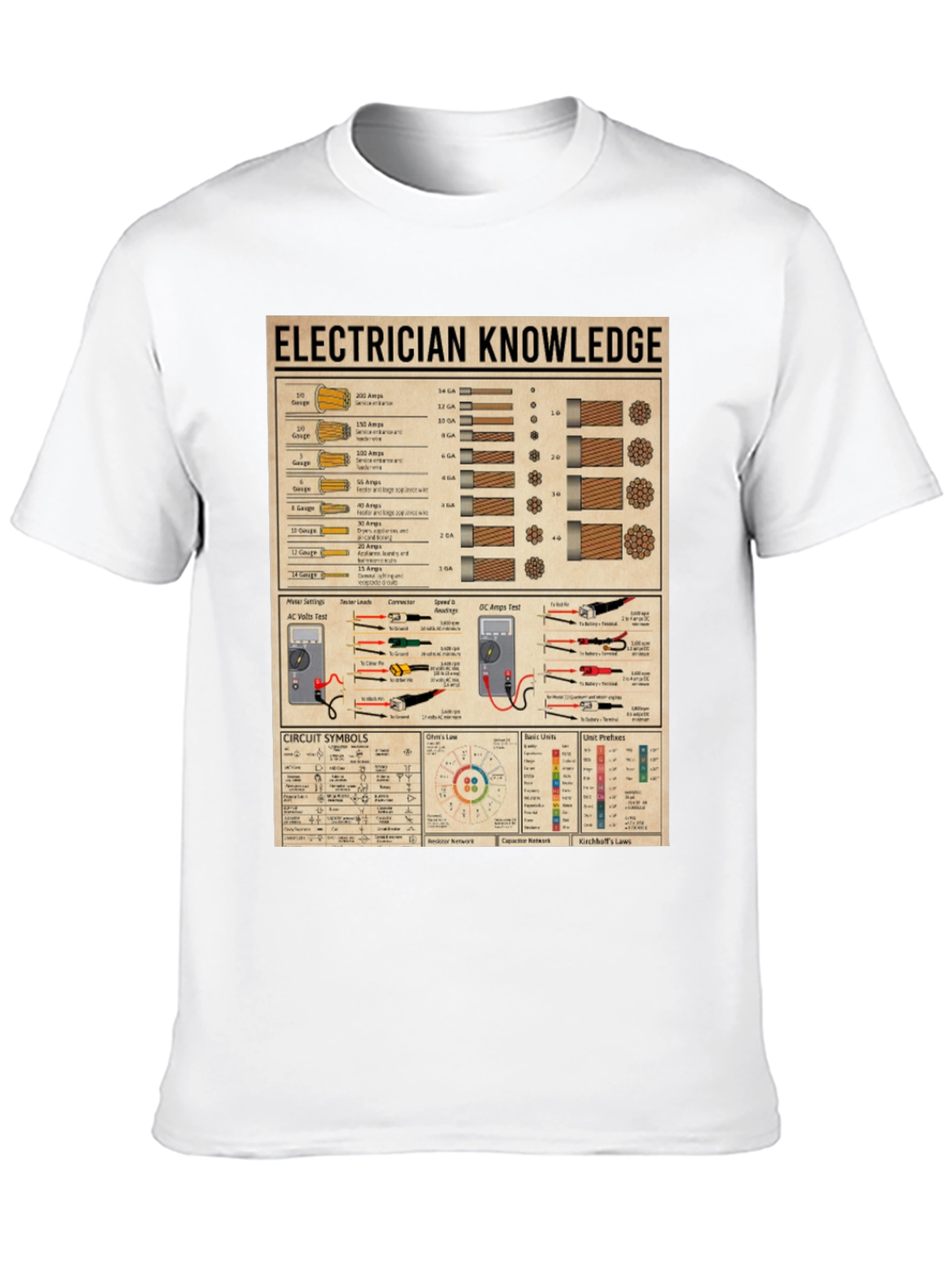 Electrician Knowledge Graphic T-Shirt