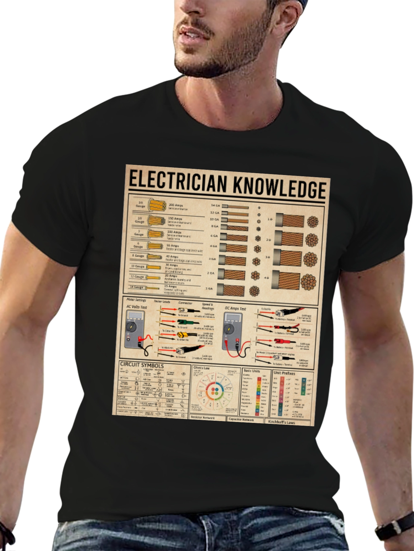 Electrician Knowledge Graphic T-Shirt