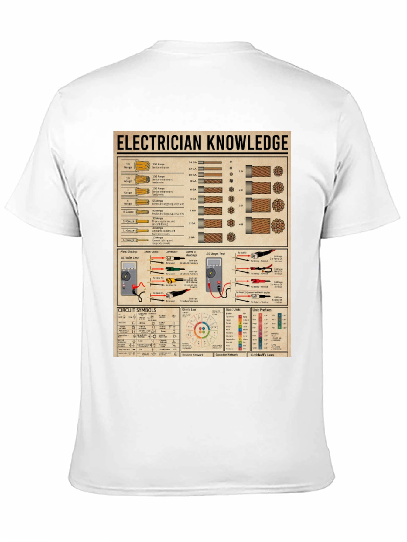 Electrician Knowledge Graphic T-Shirt