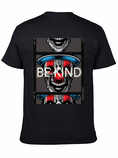 Be Kind Clown Skull Graphic T-Shirt