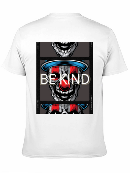 Be Kind Clown Skull Graphic T-Shirt