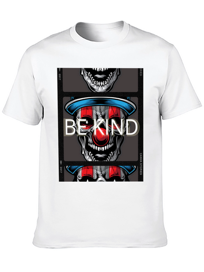 Be Kind Clown Skull Graphic T-Shirt