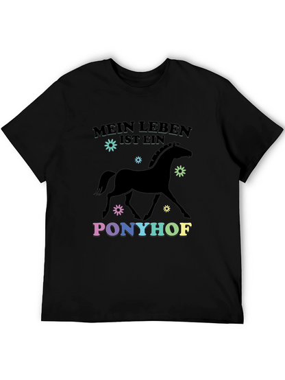 Mein Leben Ist Ein Ponyhof Black T-Shirt