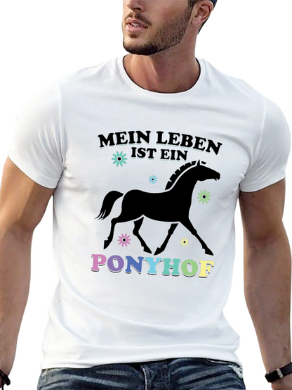 Mein Leben Ist Ein Ponyhof Black T-Shirt