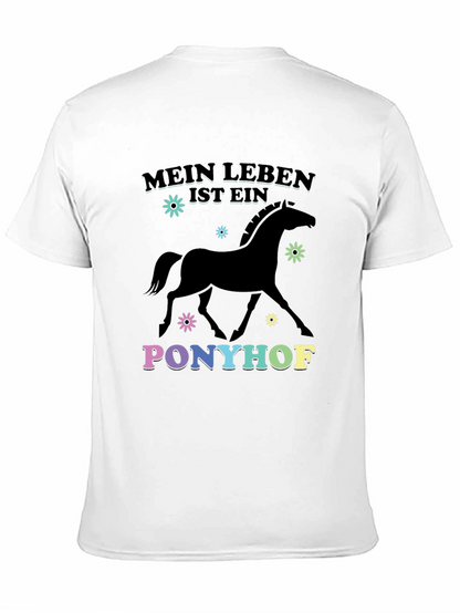 Mein Leben Ist Ein Ponyhof Black T-Shirt