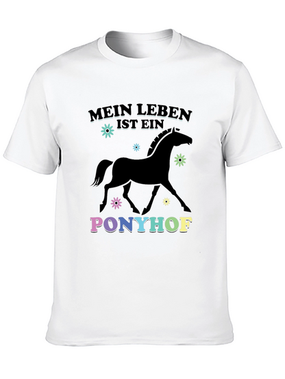 Mein Leben Ist Ein Ponyhof Black T-Shirt