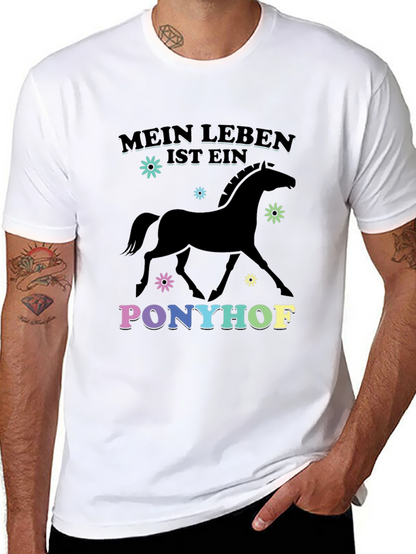 Mein Leben Ist Ein Ponyhof Black T-Shirt