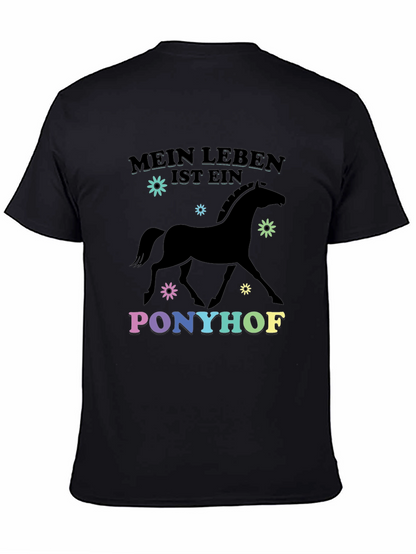 Mein Leben Ist Ein Ponyhof Black T-Shirt