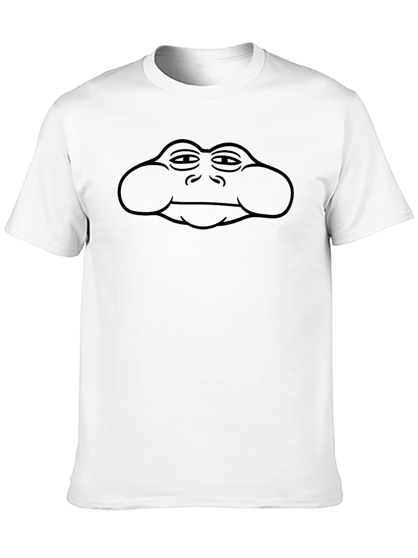 Black T-Shirt with Frog Face Design