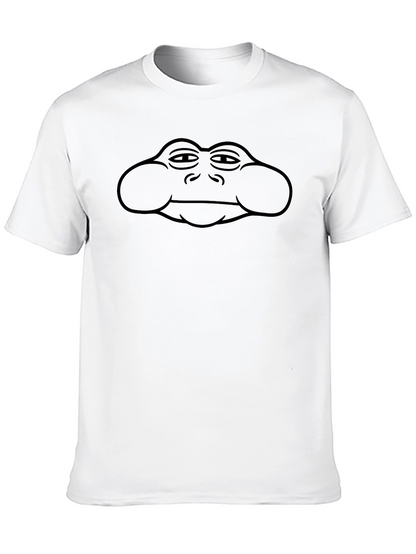 Black T-Shirt with Frog Face Design