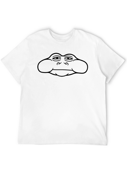 Black T-Shirt with Frog Face Design