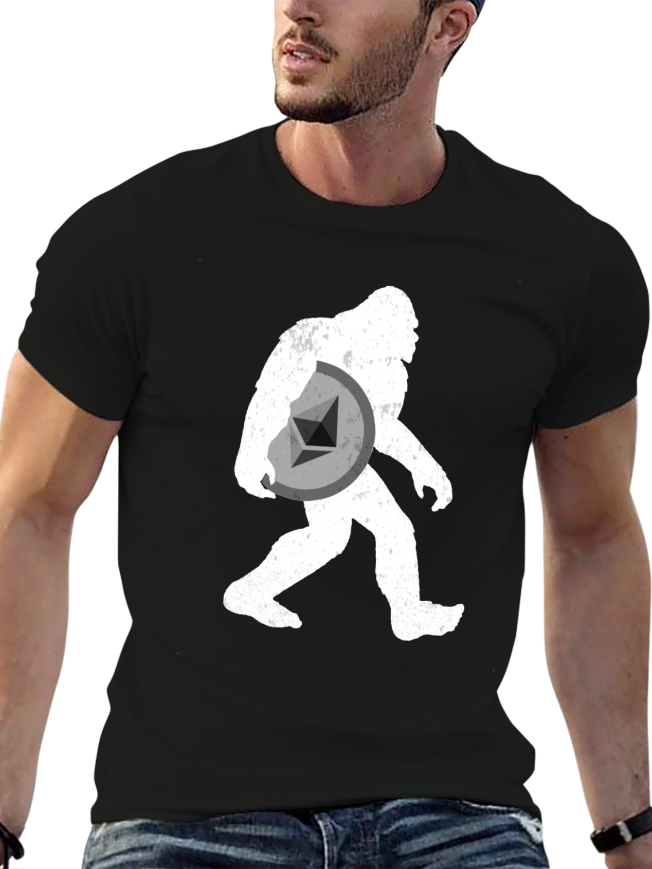 Sasquatch Ethereum Crypto T-Shirt - Black