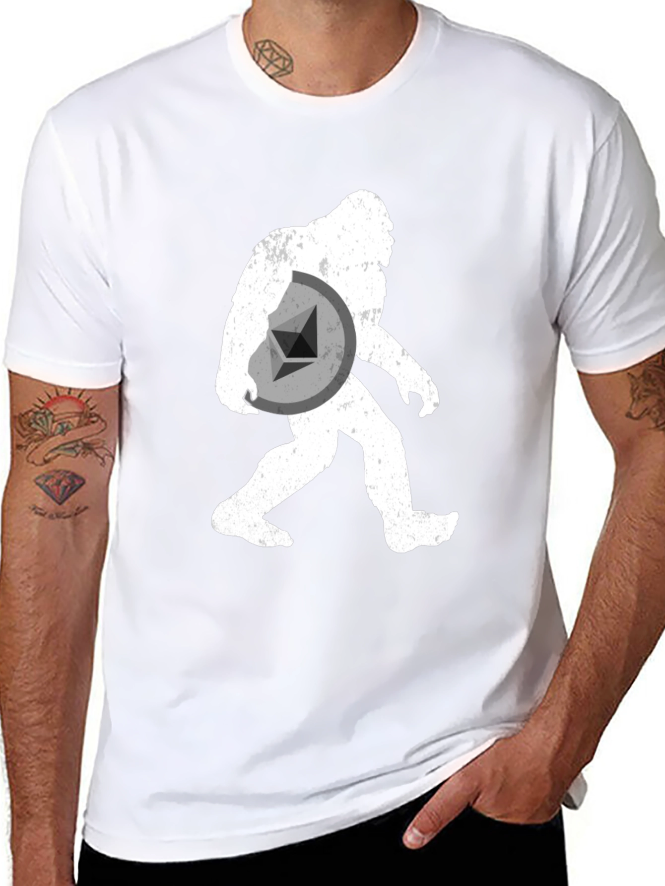 Sasquatch Ethereum Crypto T-Shirt - Black