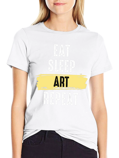 Eat Sleep Art Repeat T-Shirt