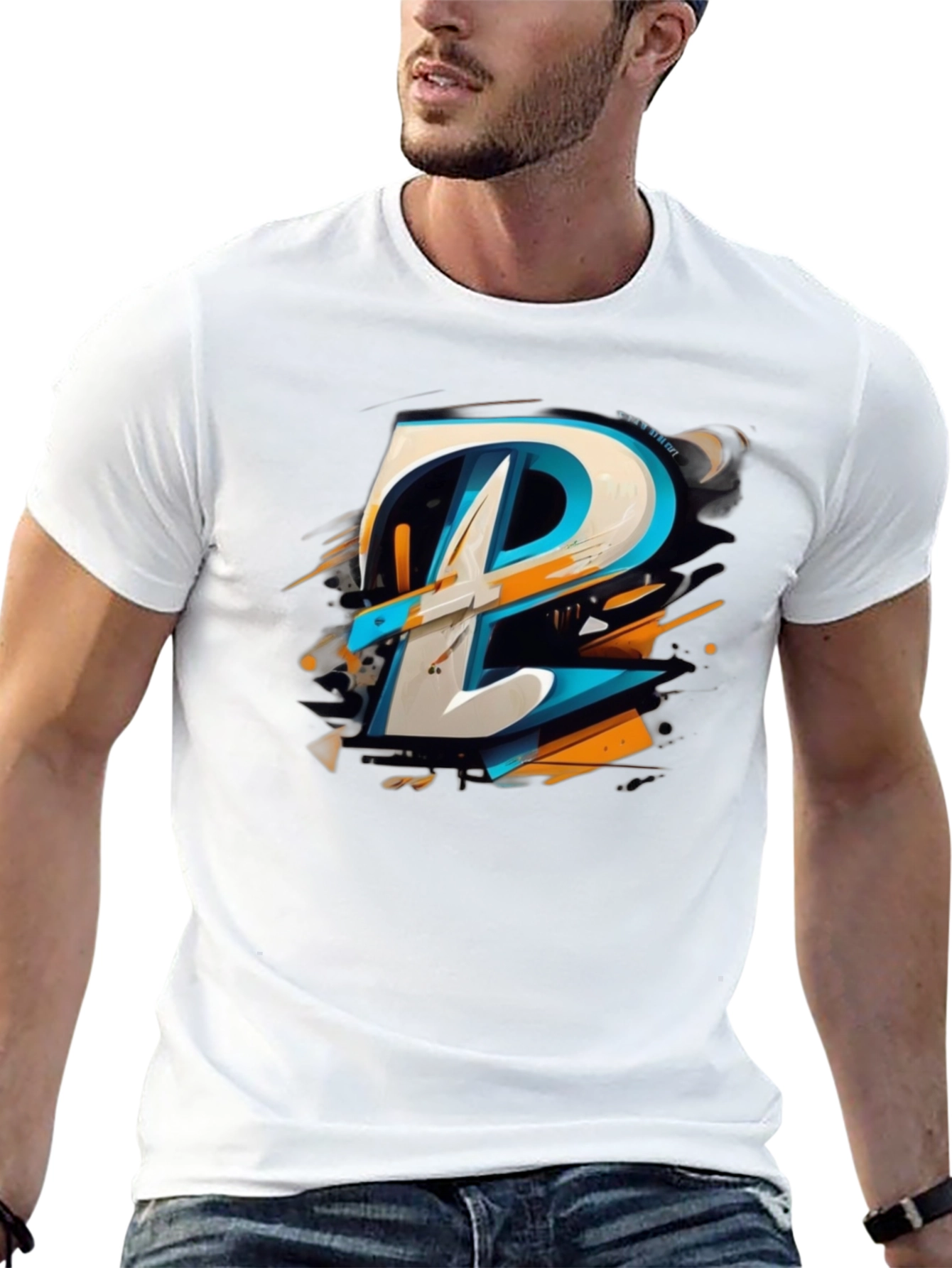 Abstract Graphic Tee - Modern Art Design