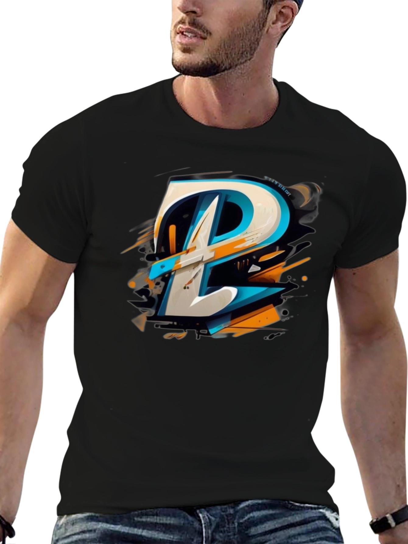 Abstract Graphic Tee - Modern Art Design