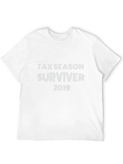 Tax Season Surviver 2019 Black T-Shirt