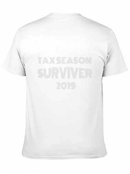 Tax Season Surviver 2019 Black T-Shirt