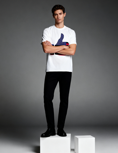 Unisex American Flag Thumbs Up Graphic Print T-Shirt, 1 pcs 190g 100% Pure Cotton Casual Oversized T-Shirt