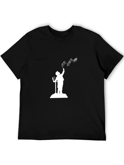 Conductor Music Notes Graphic T-Shirt