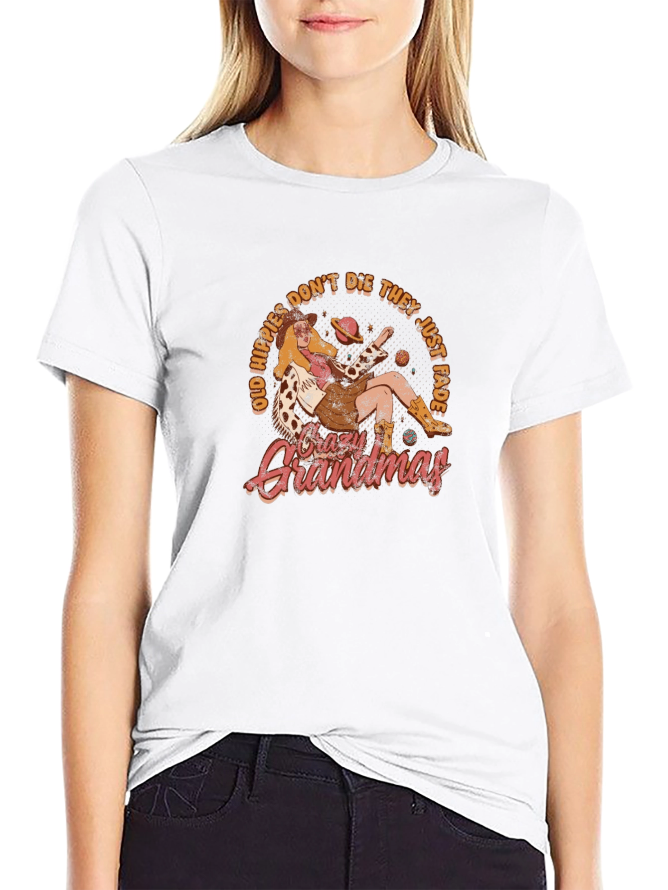 Crazy Grandmas T-Shirt - Old Hippies Dont Die