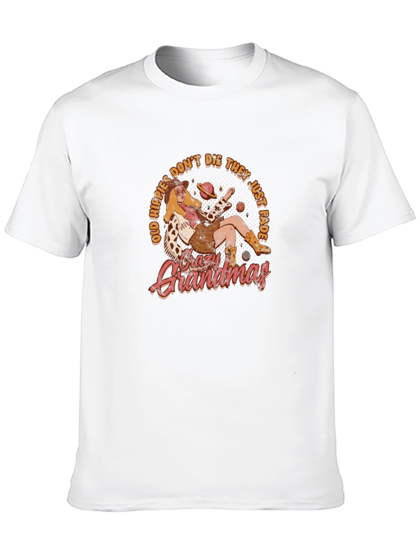 Crazy Grandmas T-Shirt - Old Hippies Dont Die